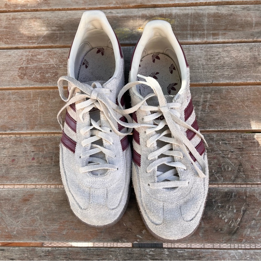 Adidas Spezial cream and burgundy